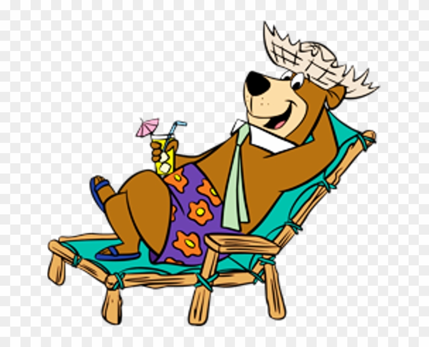 Yogi Sitting On Chair - Sitting In Camping Chairs Clipart - Png Download
