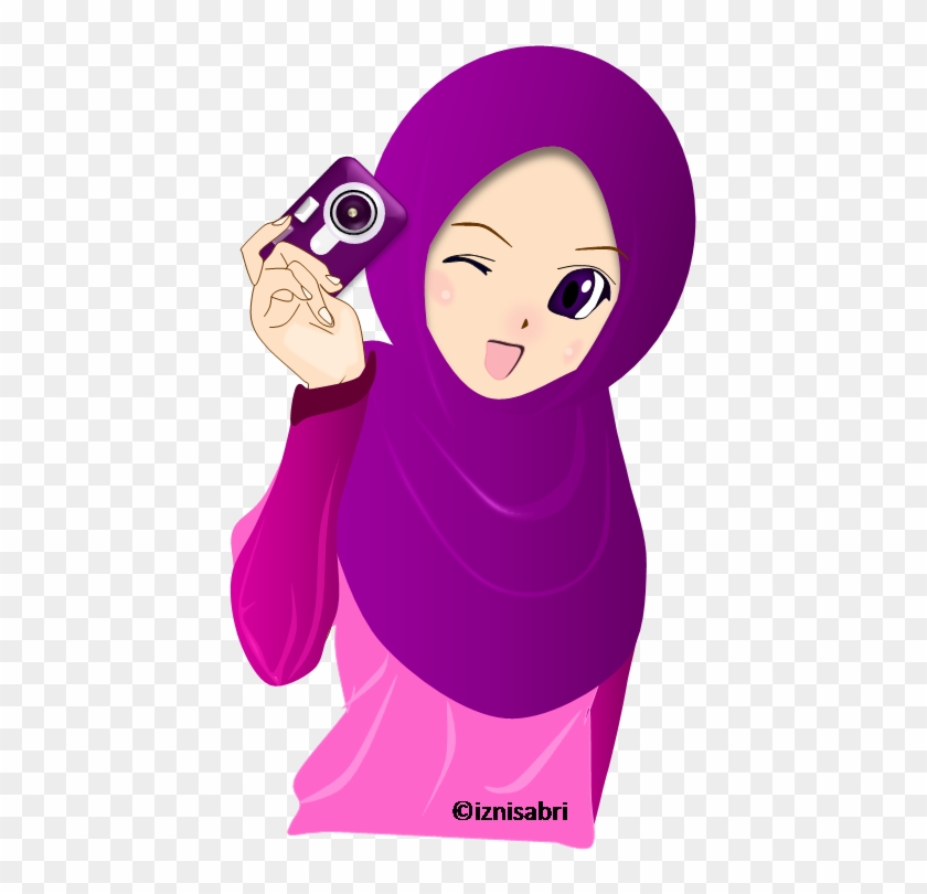 Photo Muslimah - Camera With Hijab Cartoon Clipart
