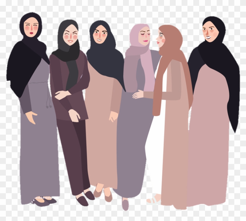 Muslim Sticker - Girls Hijab Icon Png Clipart #3673263