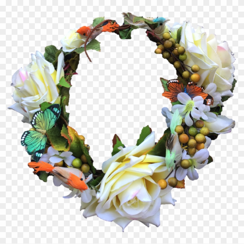 Corona De Flores Tropical - Circle Clipart