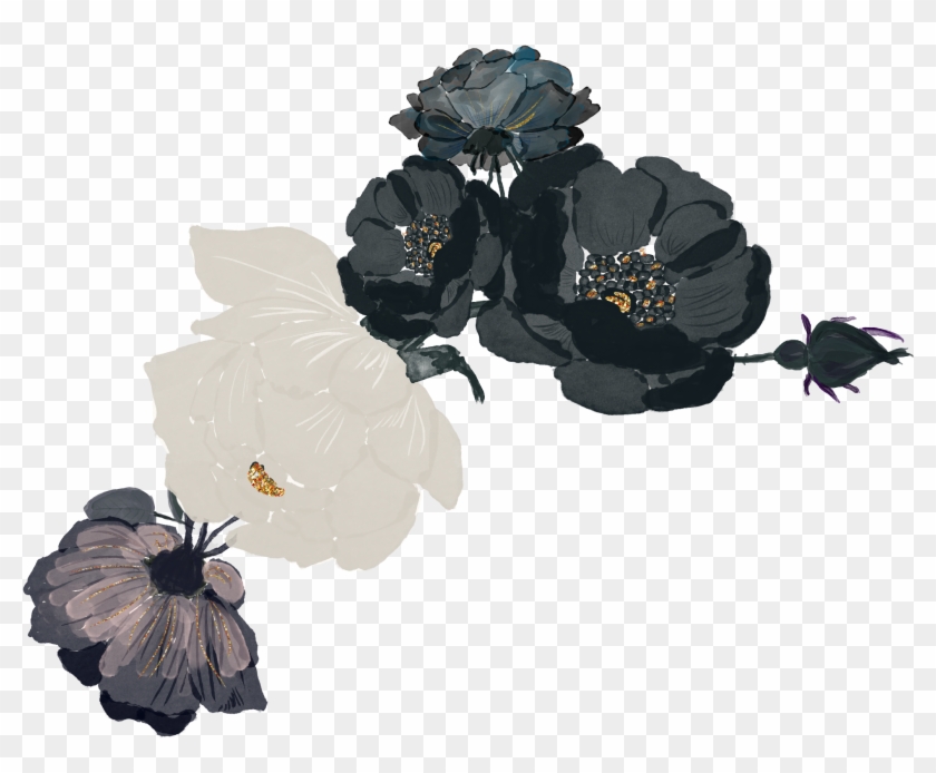 Dibujos De Coronas De Flores En Blanco Y Negro Gratuitas - Watercolor Painting Clipart