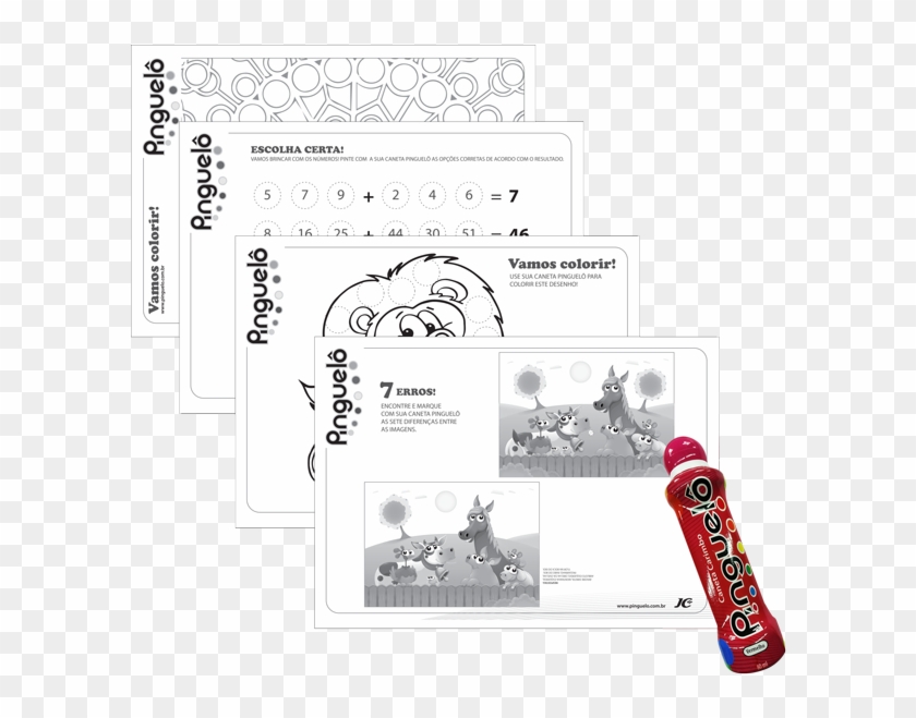 Kit Caneta Carimbo 15 Desenhos - Cartoon Clipart