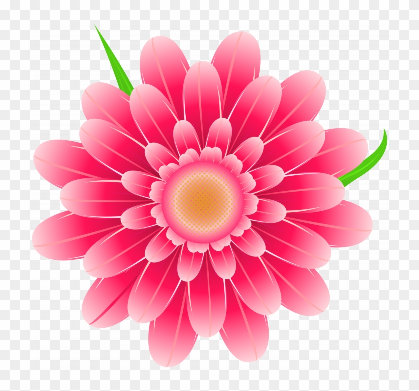 Permalink To 90 Trend Flower Clipart Transparent Ideas - Pink Flowers Clip Art - Png Download