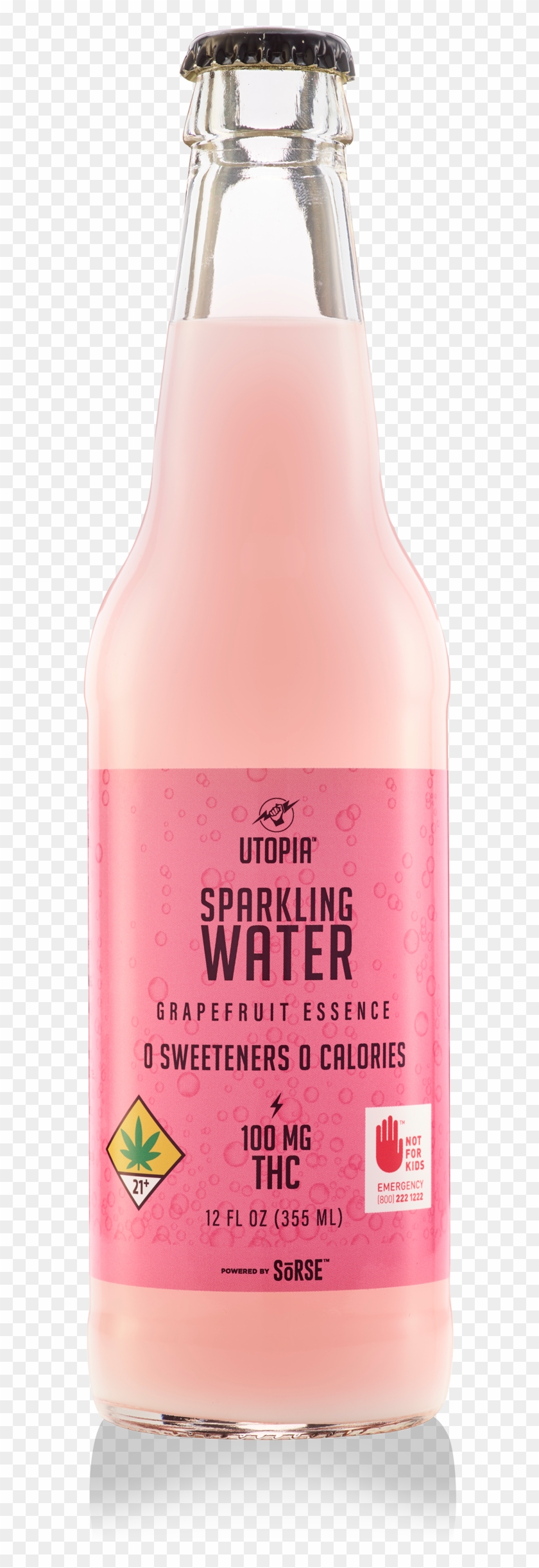 Grapefruit Utopia - Glass Bottle Clipart #3674043