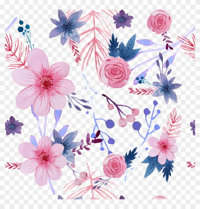 Este Fondos Es Hermosa Acuarela Corona De Flores Pintado - Fondo Imagenes De Flores Animadas Clipart