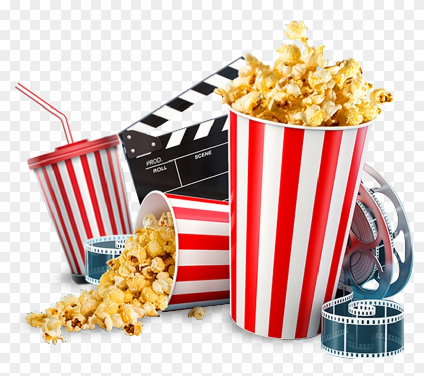 Como Funciona - Cinema Popcorn Png Clipart