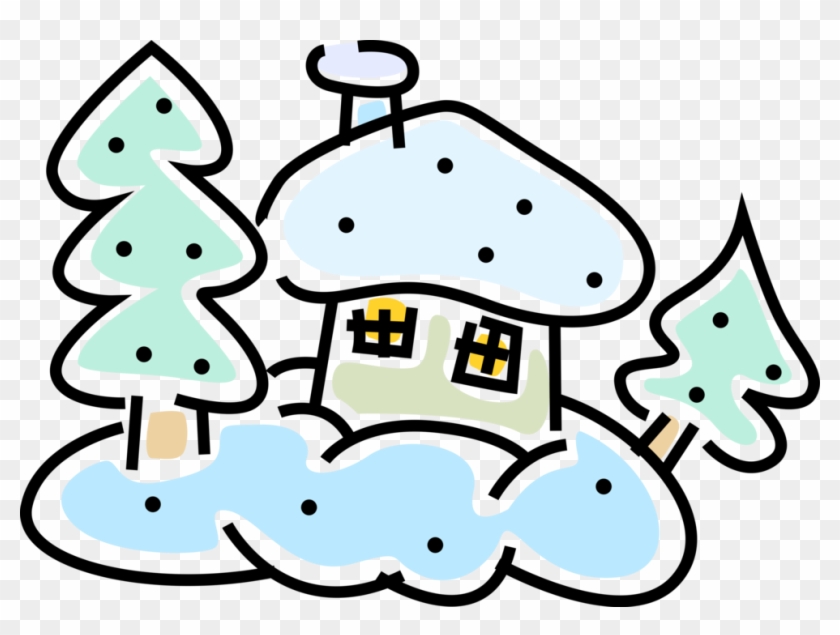 Vector Illustration Of Winter Scene With Freshly Fallen Clipart