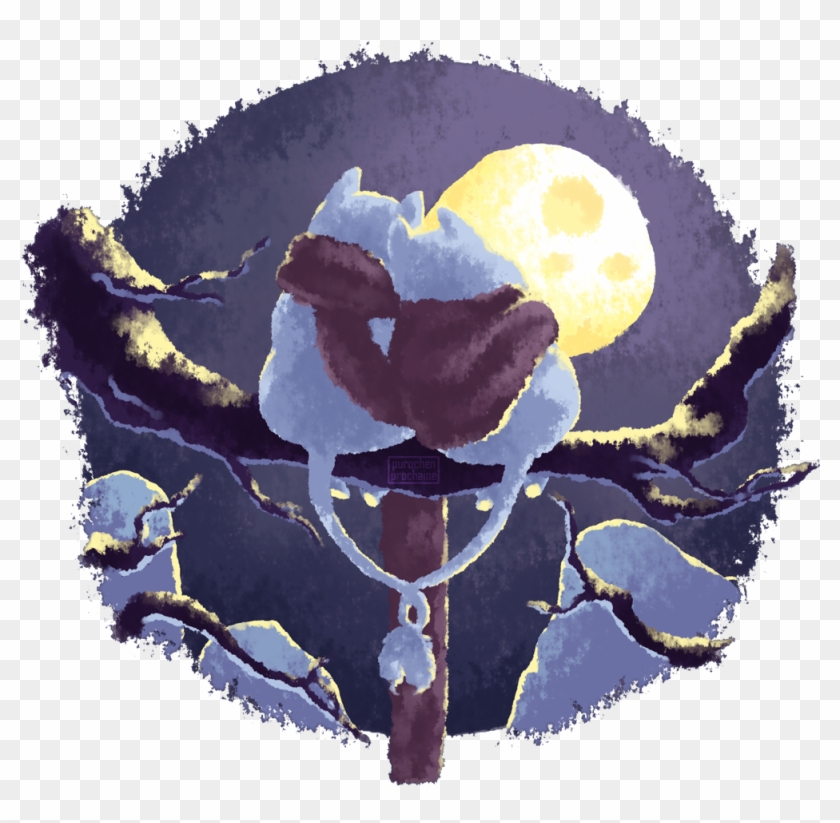 Moomins Winter Scene - Illustration Clipart