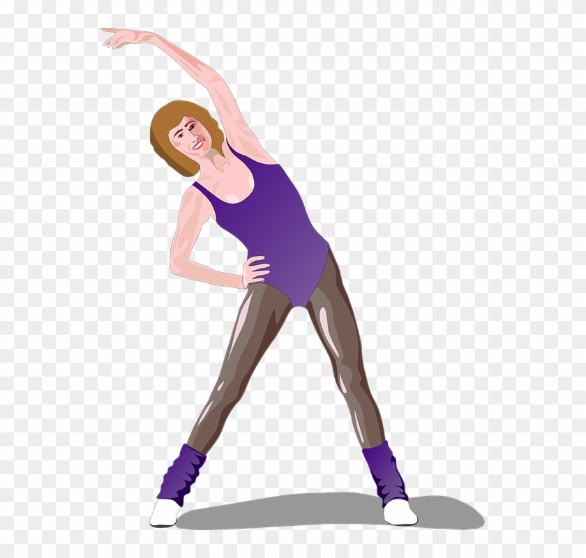 Woman Stretching Female Fitness Healthy Exercise - Exercise Clip Art - Png Download