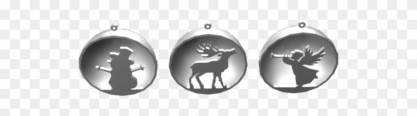 Winter Scene - Reindeer Clipart #3675100