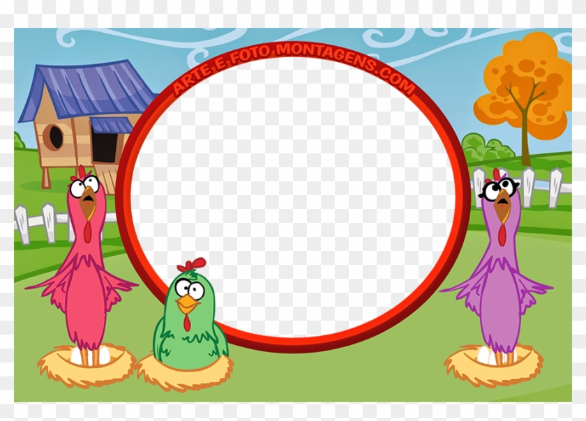 Molduras Personagens E L - Galinha Pintadinha Clipart