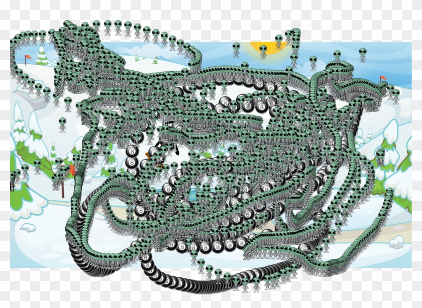 Background Scene - Winter Landscape - Illustration Clipart