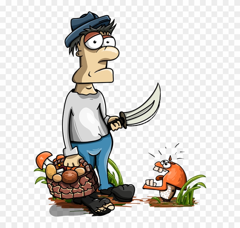 Mushroom Basket Of Mushrooms Orange-cap Boletus - Грибнику С Днем Рождения Clipart #3675765