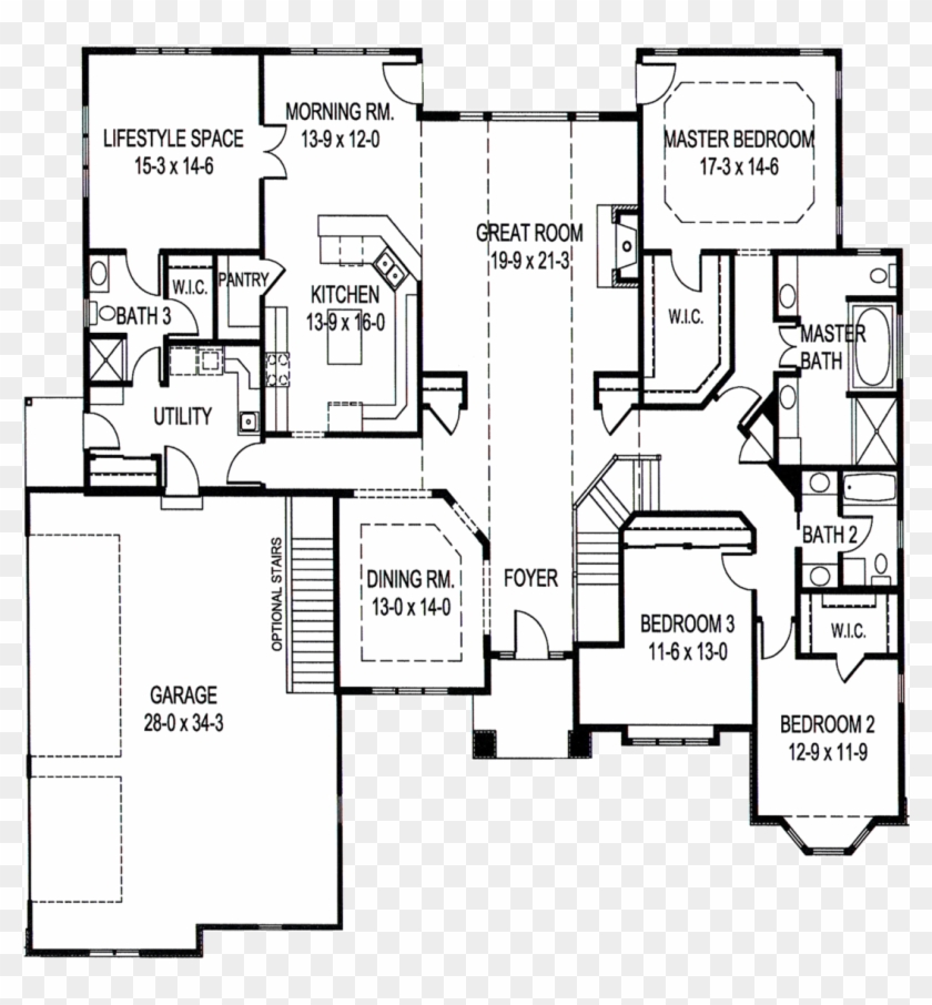 Start Building Your Custom Home With David & Goliath - Floor Plan Clipart