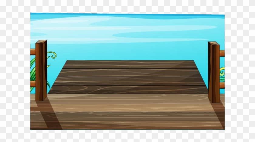 Dock Clipart Sea - Plank - Png Download