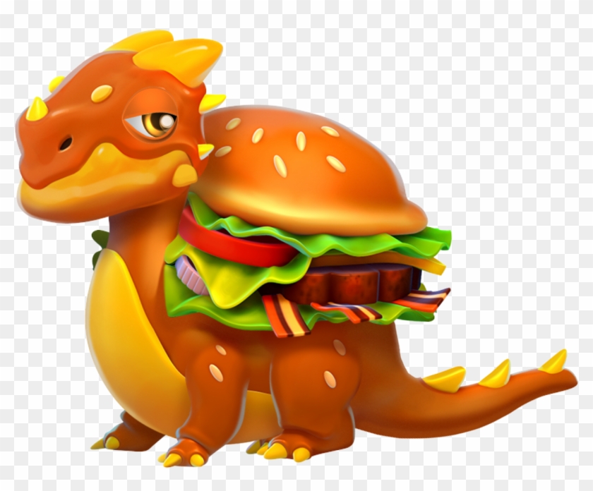 Burger Dragon - Dragon Mania Legends Burger Dragon Clipart #3676459