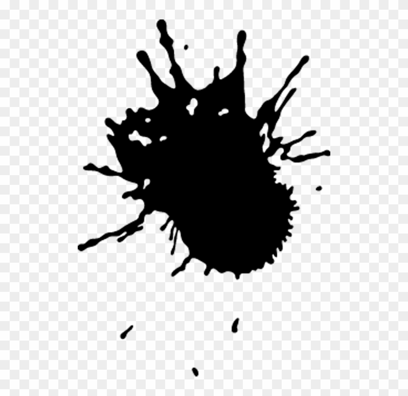 Paint Stain Sticker - Silhouette Clipart #3676662