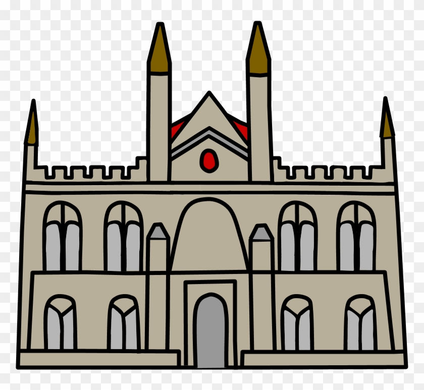 Castle, Medieval, Turrets, Brown, Gray, Red - Castle Clipart