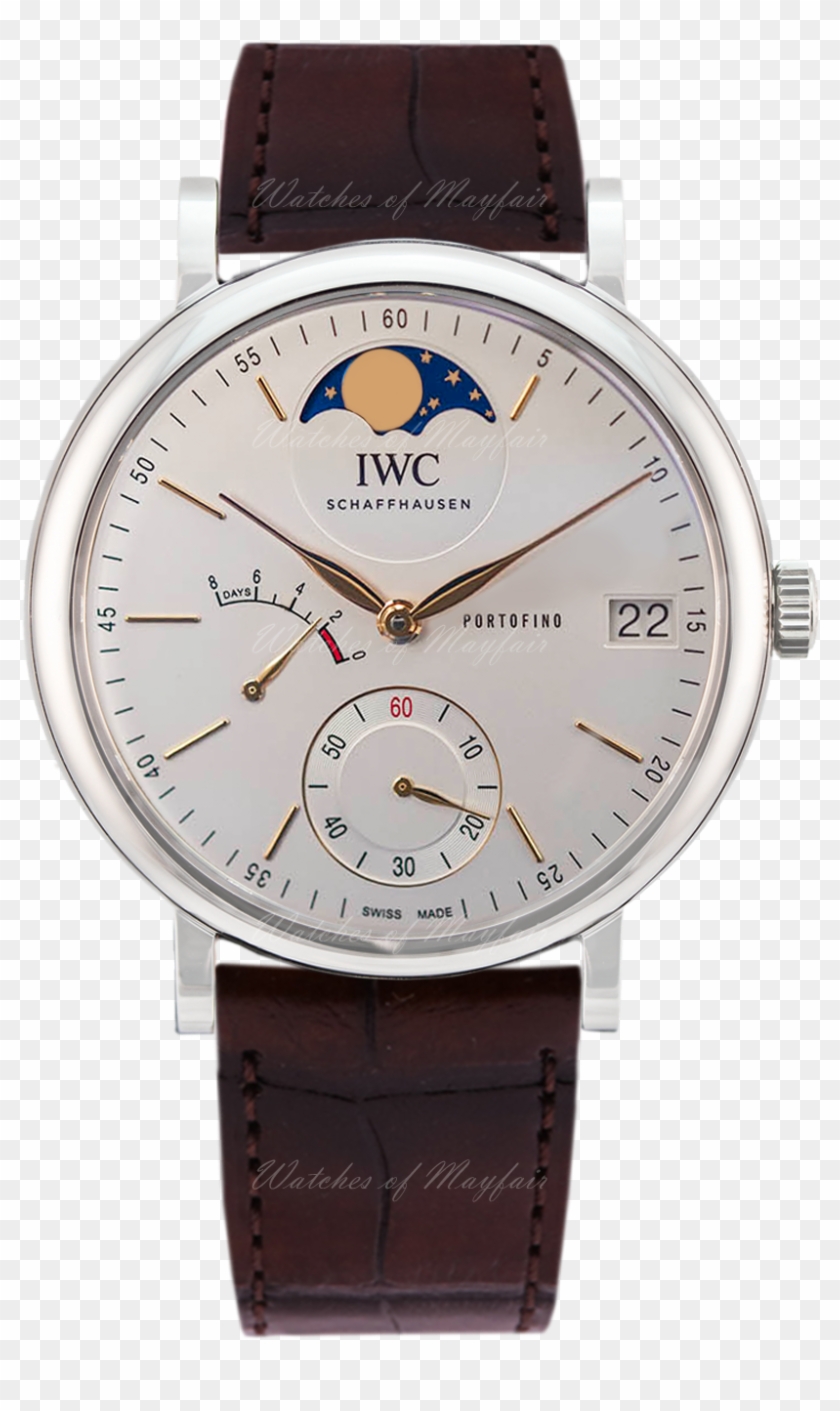 New Iwc Portofino Hand-wound Moon Phase Iw516401 - Analog Watch Clipart