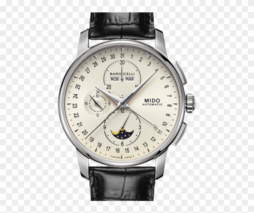 Mido Baroncelli Moonphase Chronograph Clipart #3677742