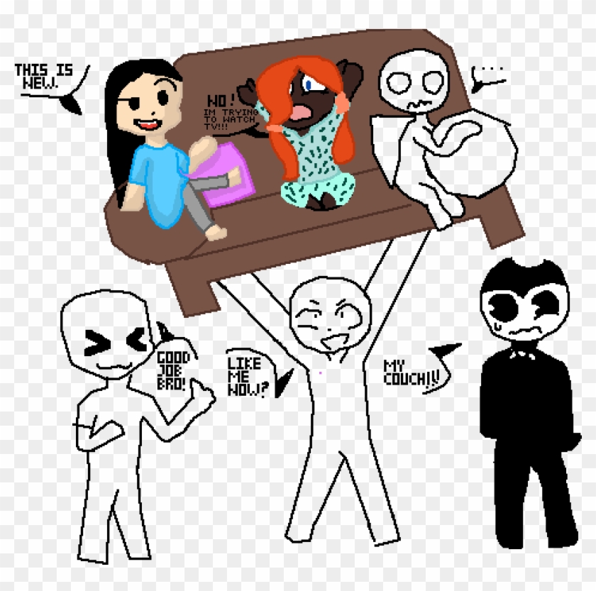 Bendy's Couch - Drawing Clipart