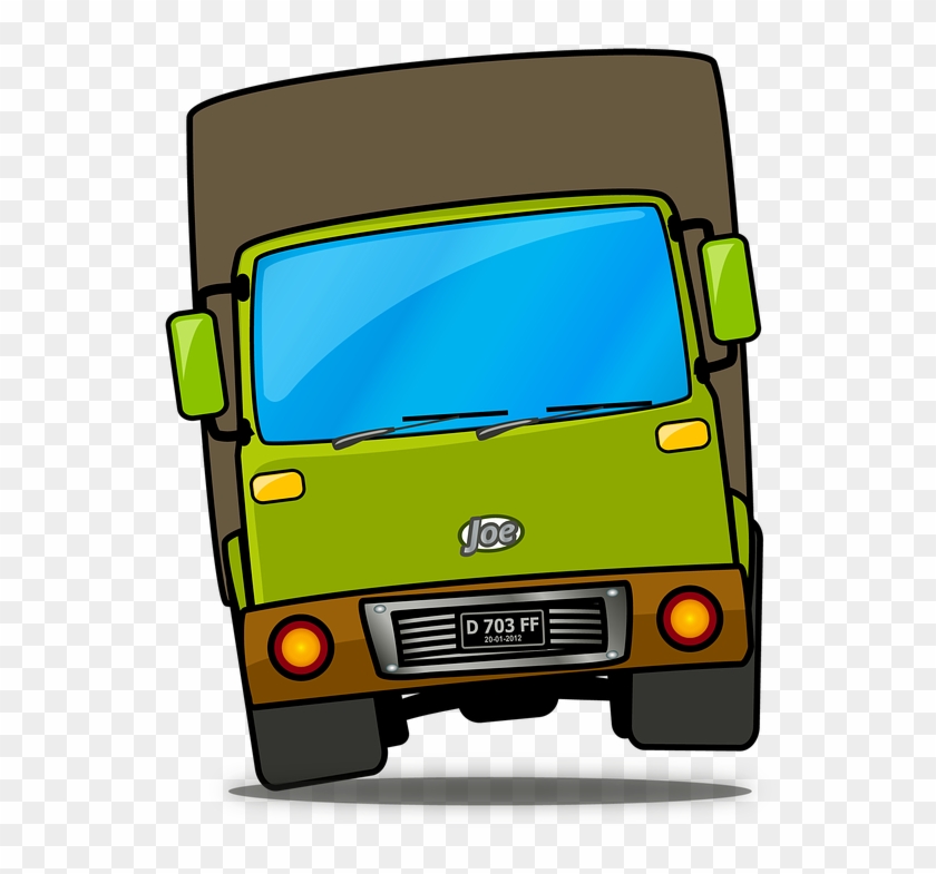 Truck Vehicle Cartoon Car Transportation Transport - Gambar Kartun Mobil Truk Clipart