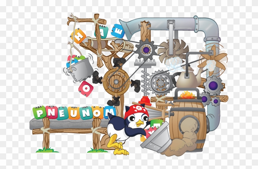 Wm17 Contraption Illustration - Cartoon Clipart