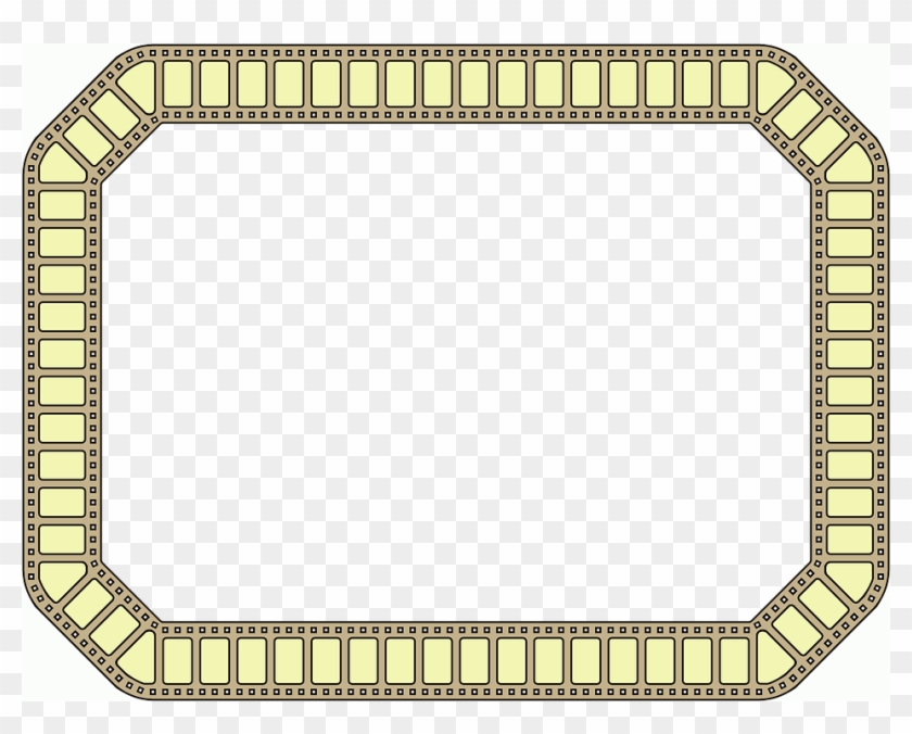 Film Movie Cinema Entertainment Border Frame - Vector Graphics Clipart #3679042