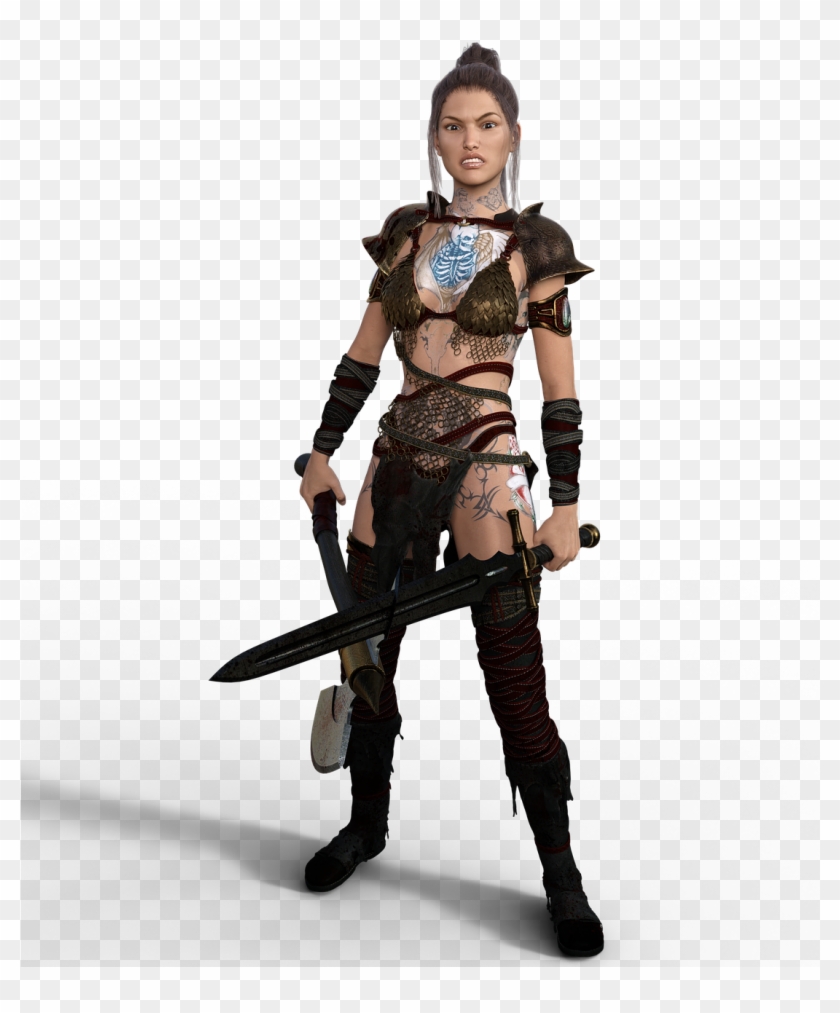 Woman Warrior Amazone Heroine Png Image - Femme Heroine Clipart