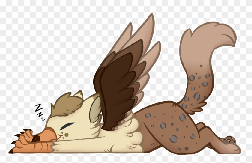 Eexpii, Cute, Griffon, Oc, Oc - Mlp Griffon Sleeping Clipart #3679504
