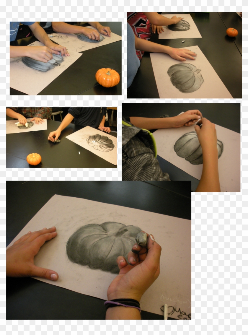 Pumpkin Drawings In Advanced Studio Art With Ms - Advanced Art Middle School Clipart