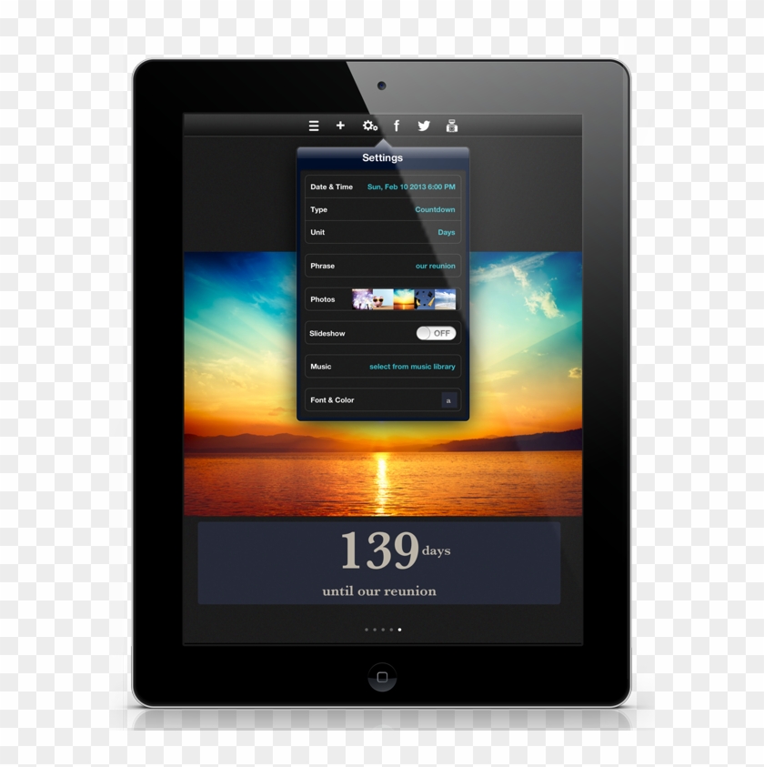 Count Down To The Next Party, Concert, Vacation, Graduation, - Electronics Clipart