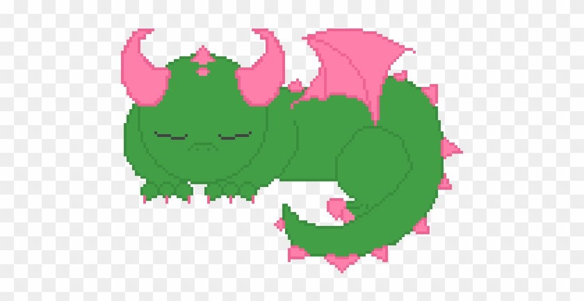 Sleeping Dragon - Illustration Clipart #3680640
