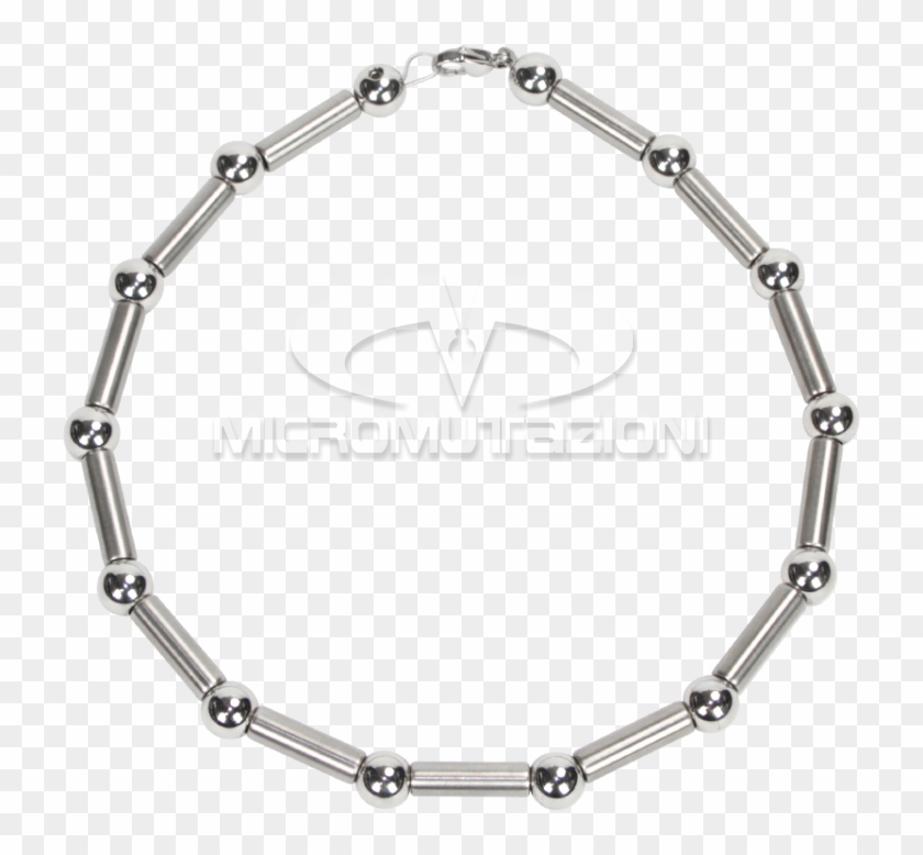 Steel Ball And Tube Necklace Necklace - Choker Clipart