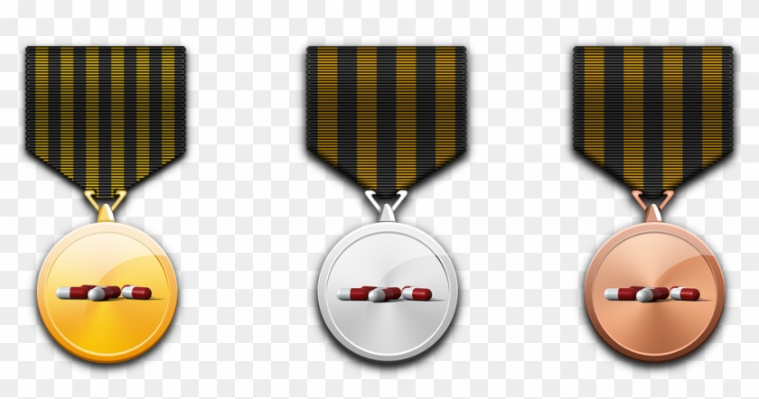 Medal, Gold Medal, Silver Medal, Bronze Medal, Award - Desain Medali Emas Perak Perunggu Clipart