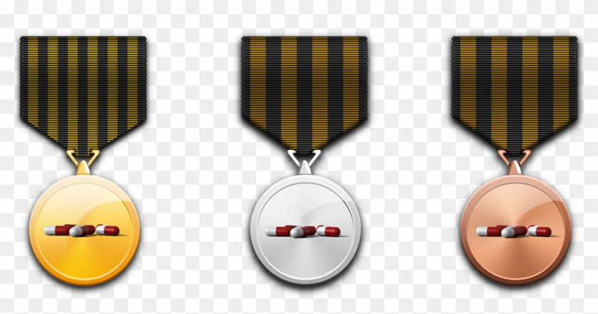Medal, Gold Medal, Silver Medal, Bronze Medal, Award - Desain Medali Emas Perak Perunggu Clipart #3680852