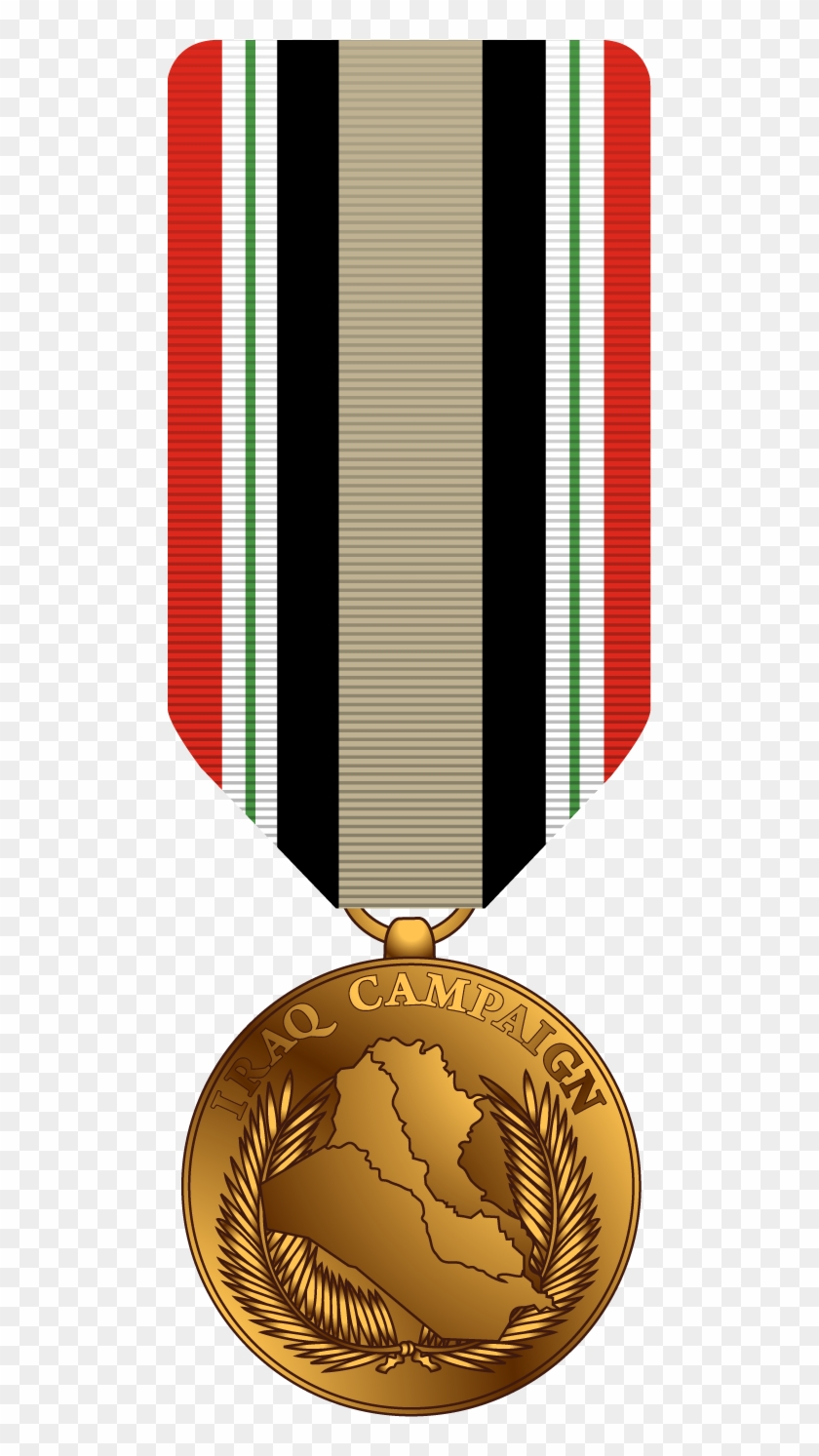 Iraq Campaign Military Medal - Gold Medal Clipart #3681057