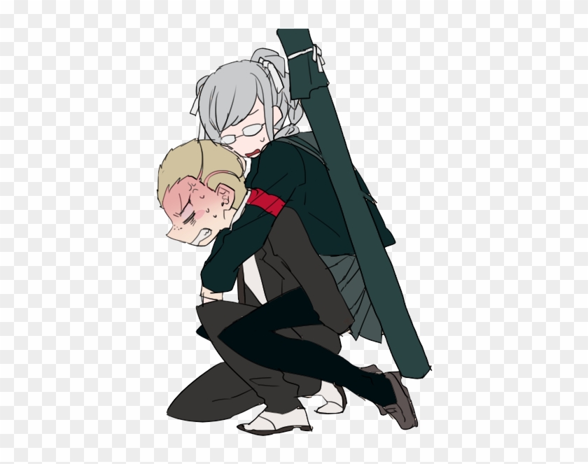 View Samegoogleiqdbsaucenao Piggy Back , - Peko Pekoyama And Fuyuhiko Kuzuryuu Death Clipart #3681340