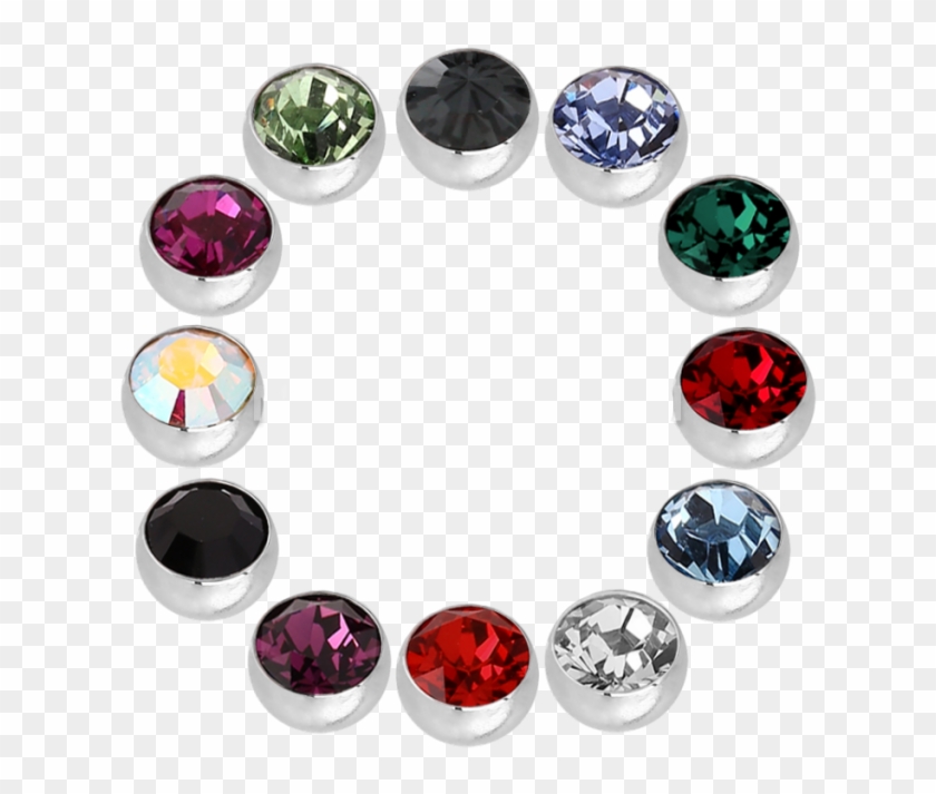 Jewelled Surgical Steel Ball - Body Jewelry Clipart #3681780