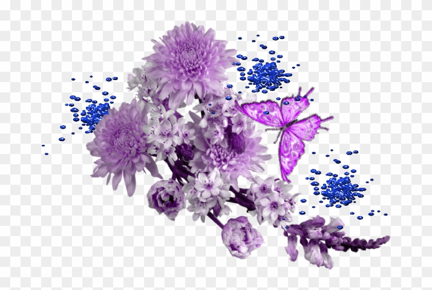 Flores Em Png Lilas - Transparent Background Flower Arrangement Png Clipart #3681840