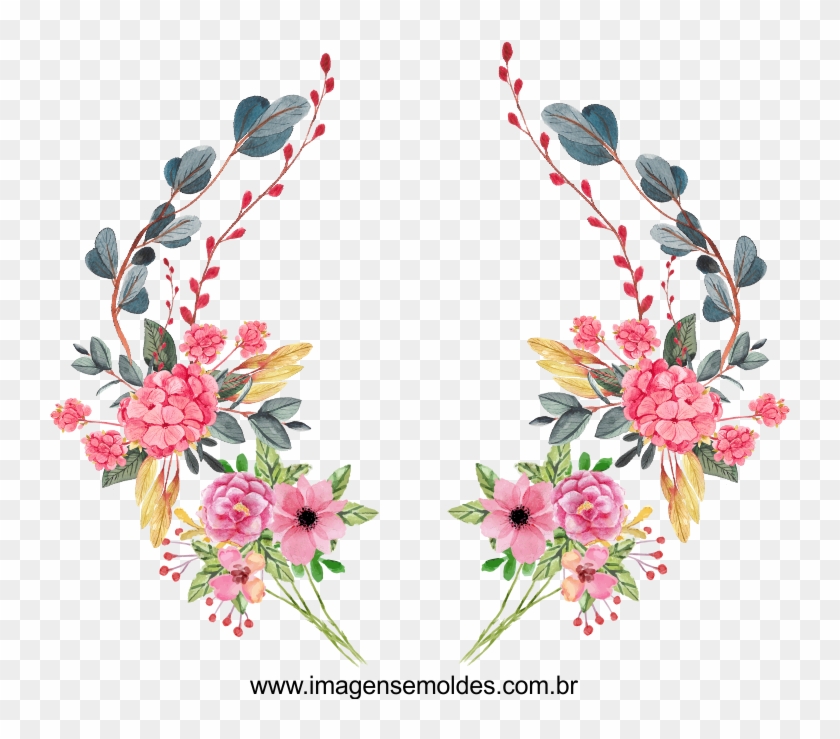 Modelo, Imagem De Flores 2 Para Casamento - Flores Para Convite De Casamento Clipart