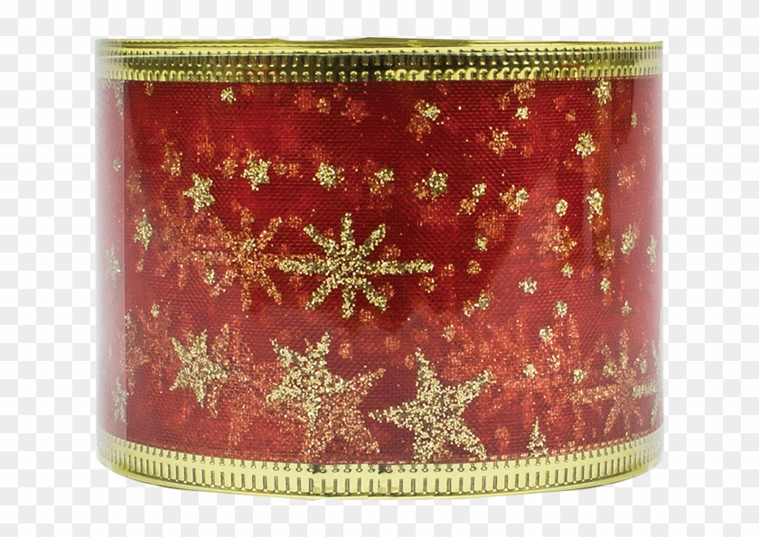 Red Christmas Wired Ribbon 5cm X - Cross-stitch Clipart #3682426