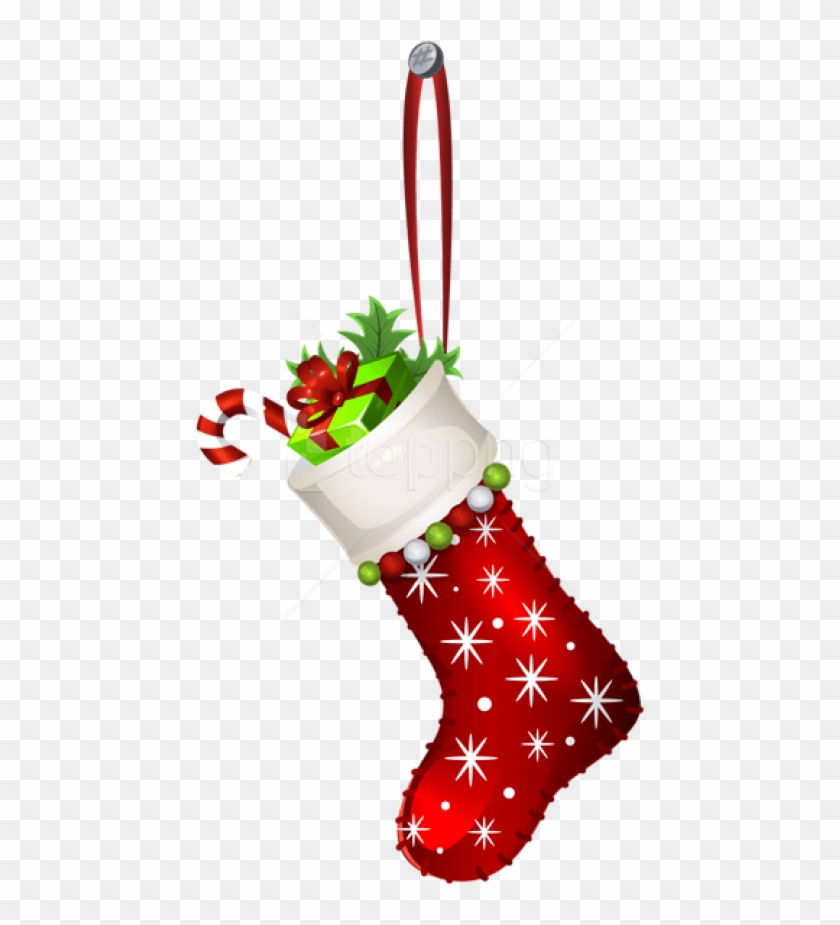 Free Png Red Christmas Stocking Transparent Png - Vintage Christmas Stocking Clipart