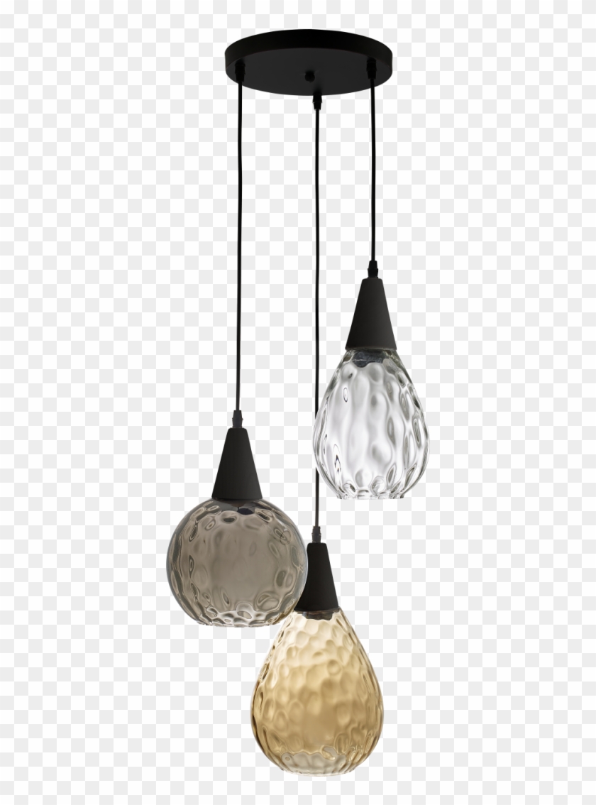 Lámpara De Techo De Vidrio Tricolor - Suspension Ivana Habitat Clipart #3682517