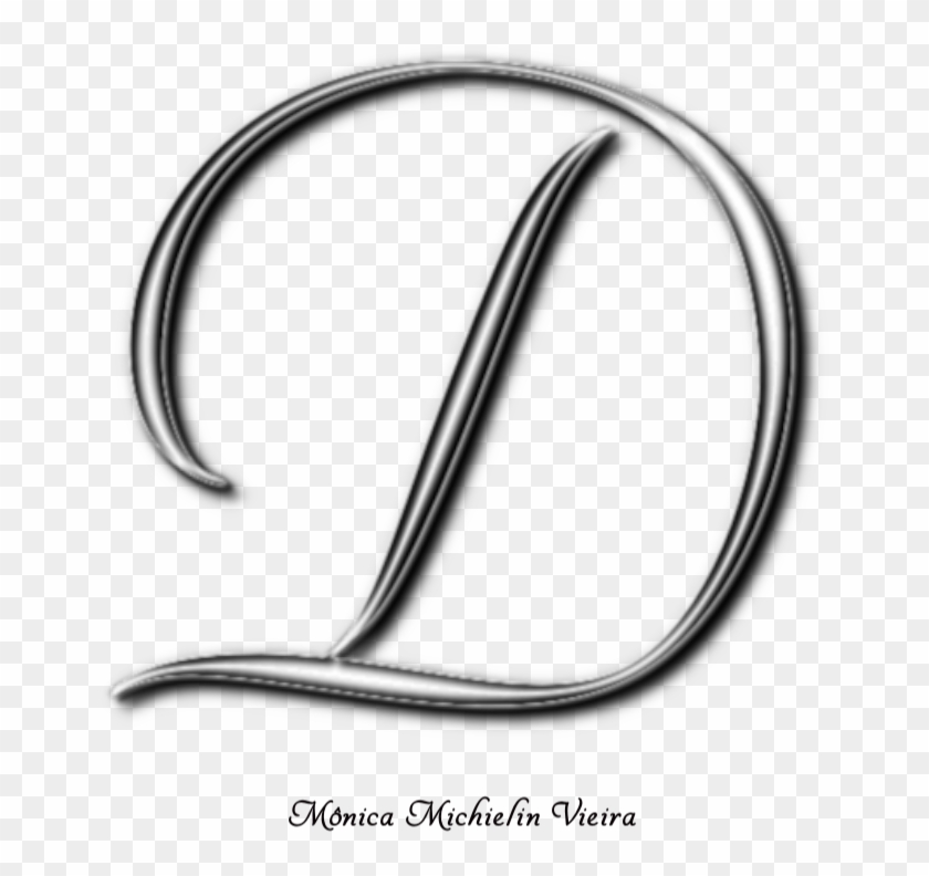 Lindo Alfabeto Cromado Cinza Em Png Para Monograma - Stencil Clipart