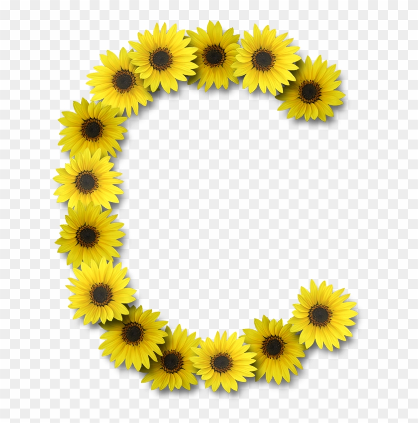 Você Será Avisado De Todos Os Novos Alfabetos Postados - Alfabeto Sunflowers Png Clipart #3682543