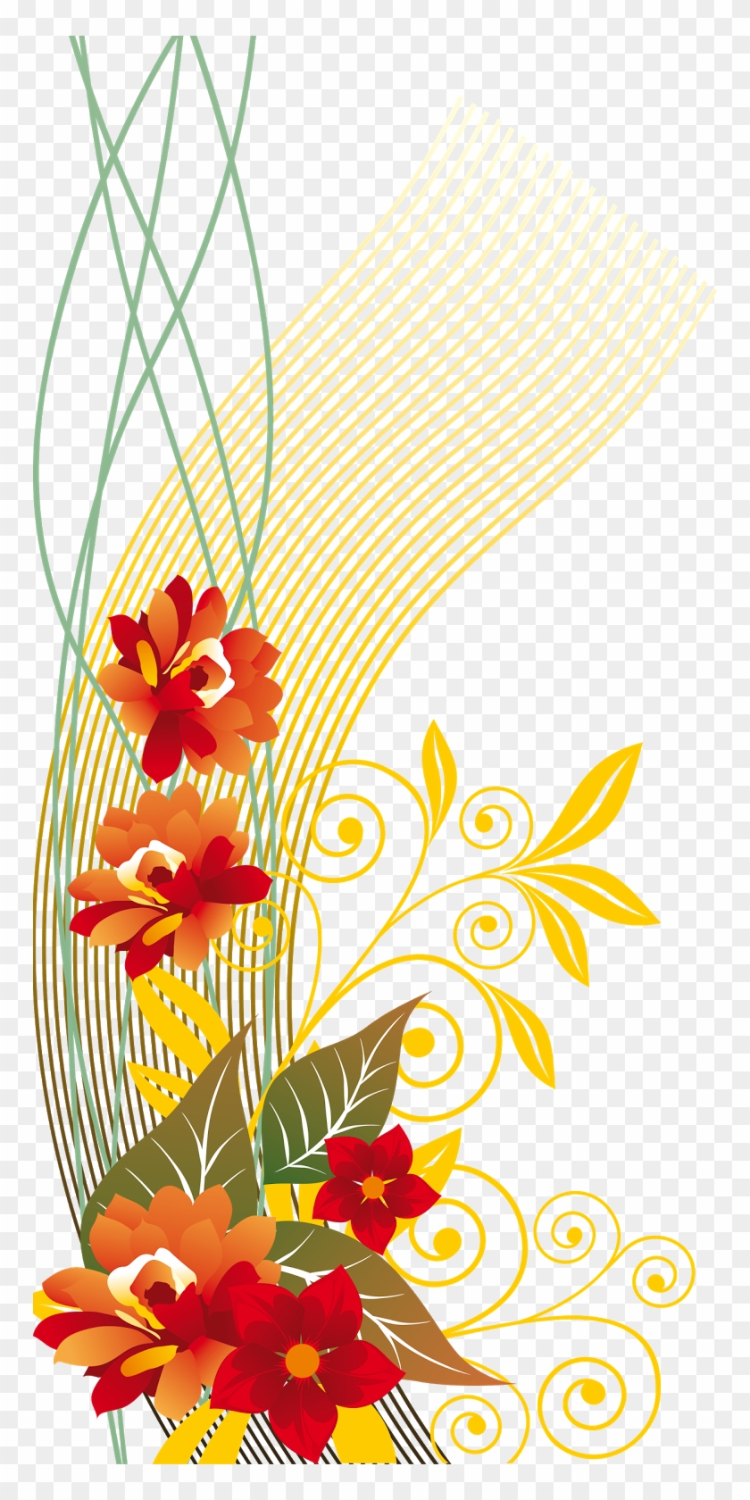 Desenho De Flores Em Png Com Fundo Transparente - Business Cards Drawing Paper Advertising Flower Frame Clipart