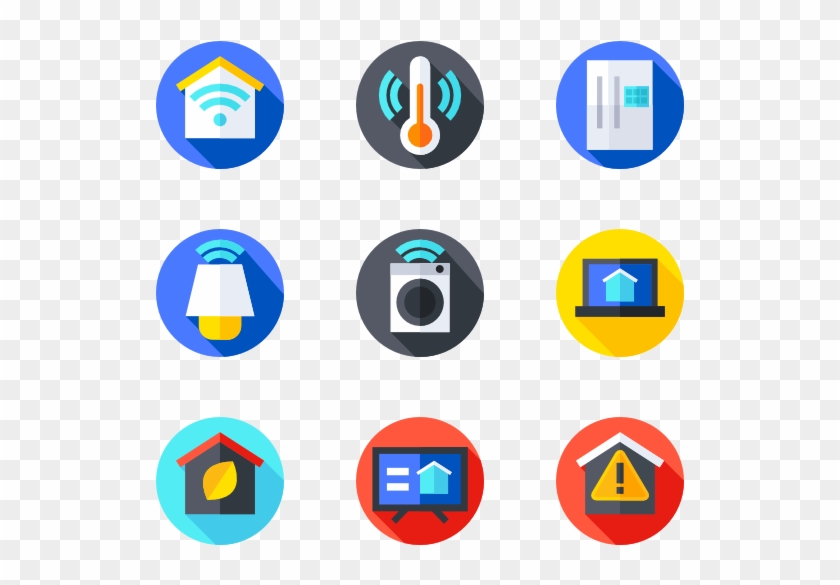 Smart Home - Flat Icon Clipart #3682821