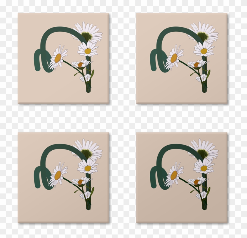 Magneto Monograma Floral M De Eveline Pezzinina - Illustration Clipart