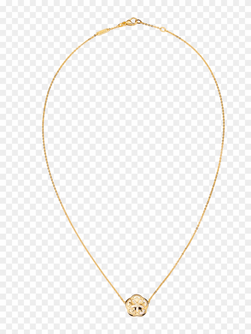 Necklace 18k Yellow Gold And One Mother‑of‑pearl Cabochon - Necklace Clipart #3683287
